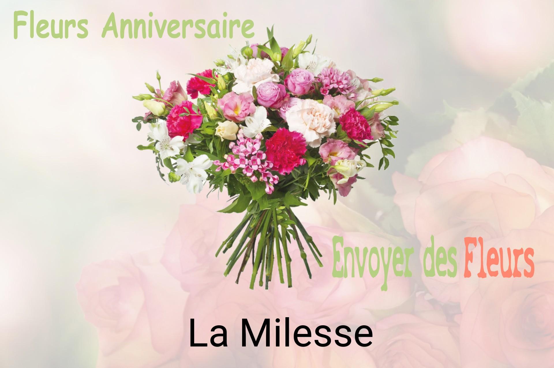 Bouquet de fleurs d’anniversaire livré à La Milesse